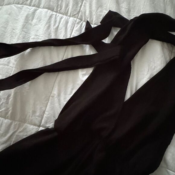 NWT SHEIN BAE Crisscross Backless Knot Tank Romper Size S (4) Black - Picture 13 of 16